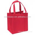 Red Non Woven Fashion Tote Bags (N601111)